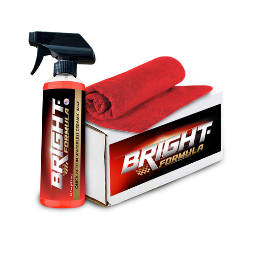 Bright Formula - Ceramic coating for cars  - Car Wax Ceramic Coating - Car spray wax - ceramic wax waterless Wash - car wax polish - ceramic spray Wax for car detailing - ceramic detail spray - 16 oz